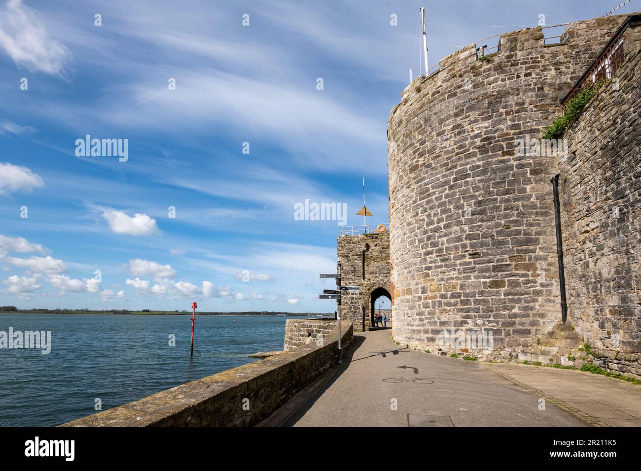 Caernarfon town gateway hires stock photography and images Alamy