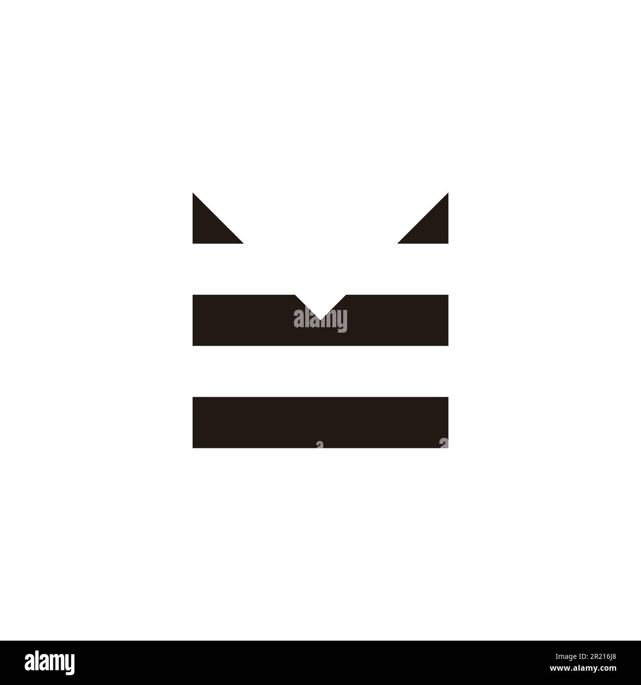 Letter M ribbon, simple, geometric simple symbol logo vector Stock ...