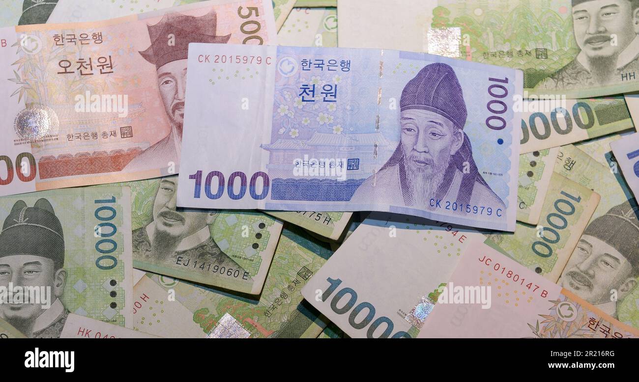 The Korean won. The South Korean won, officially the Korean Republic