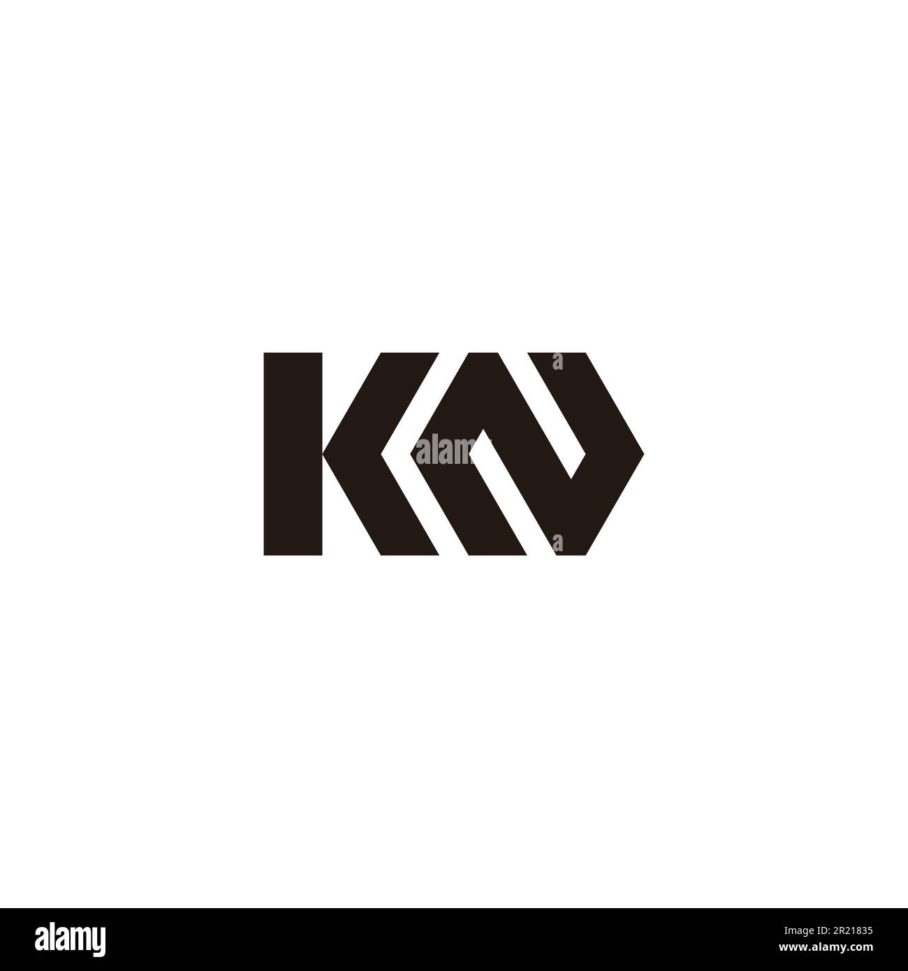 Letter KN hexagon geometric symbol simple logo vector Stock Vector ...