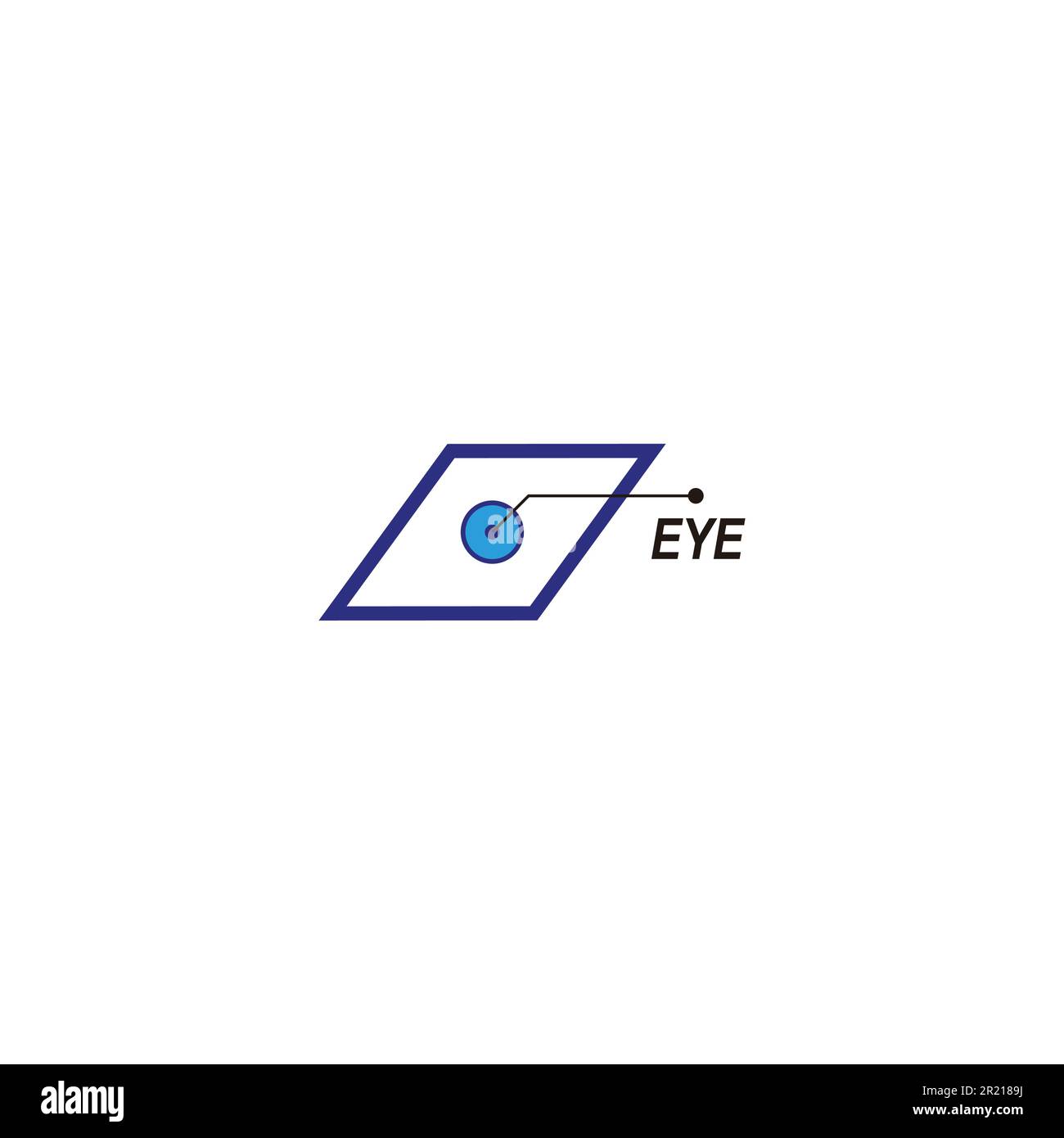 robotics, eye, simple, geometric symbol simple logo vector Stock Vector