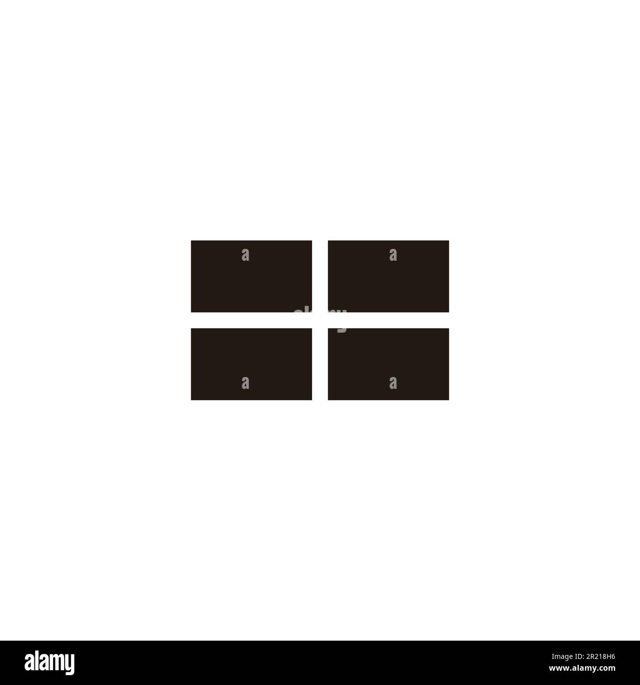 windows, layer geometric symbol simple logo vector Stock Vector Image ...