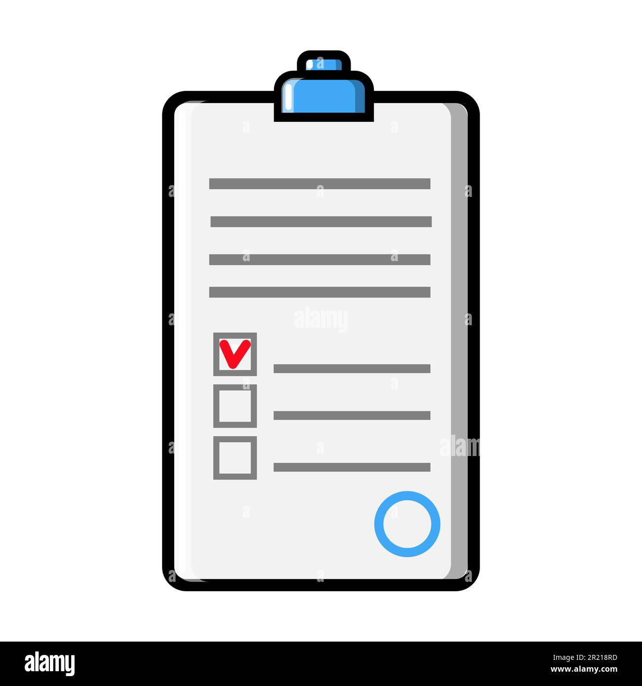 Document with abstract text signed and stamped, a medical form with a