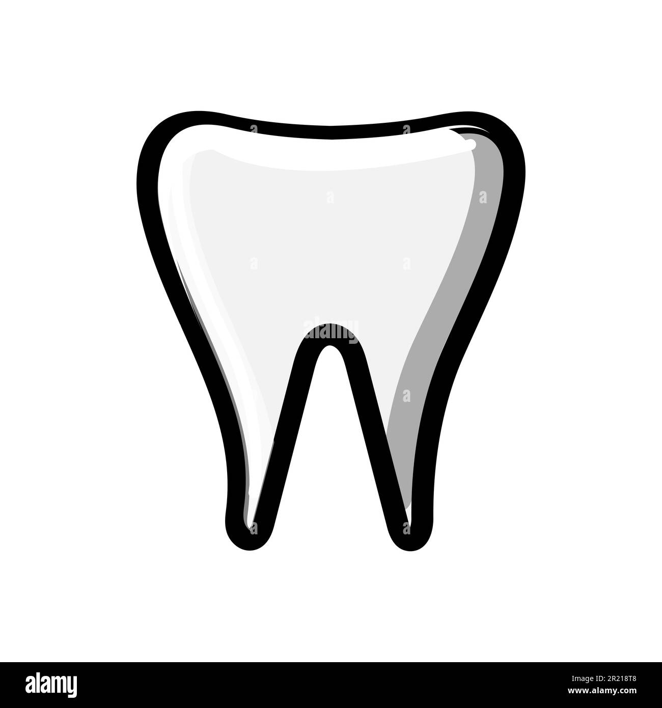 Medical stomatologic abstract aboriginal milk tooth, crown, denture