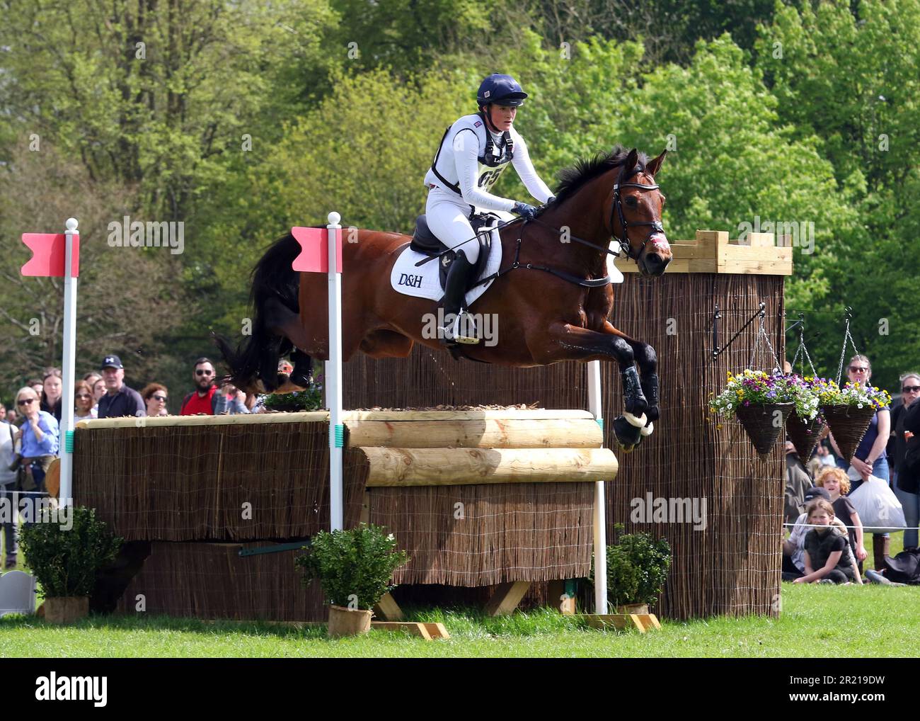 Bubby Upton from Great Britain riding Cola in the Cross Country at Badminton Horse Trials 2023