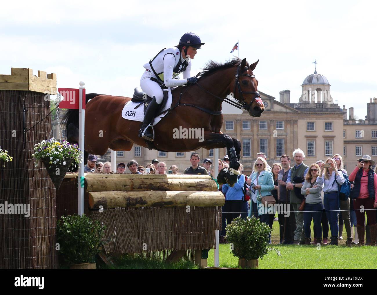Bubby Upton from Great Britain riding Cola in the Cross Country at Badminton Horse Trials 2023