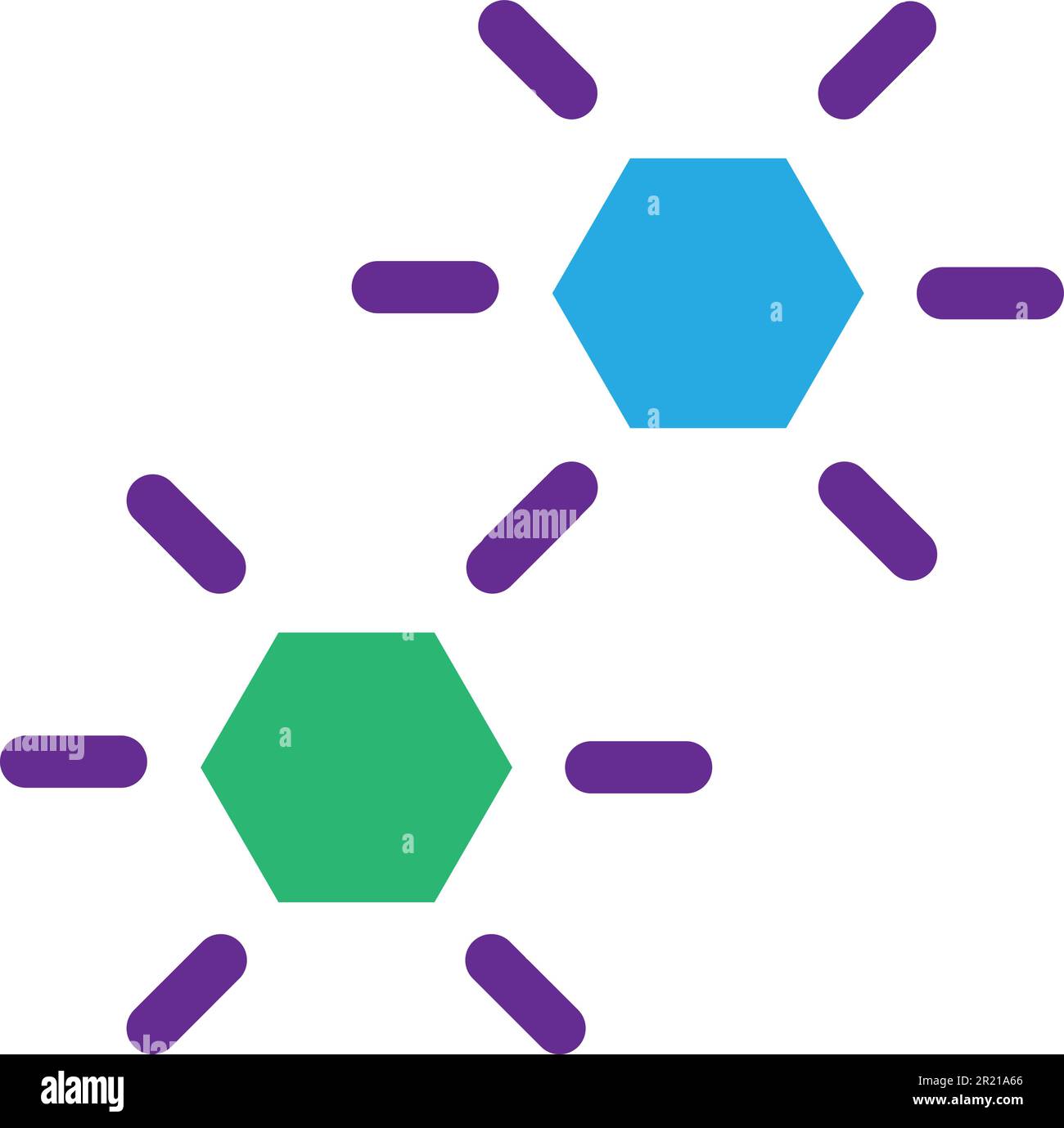 Chemical formula element lab test icon vector. Chemistry science