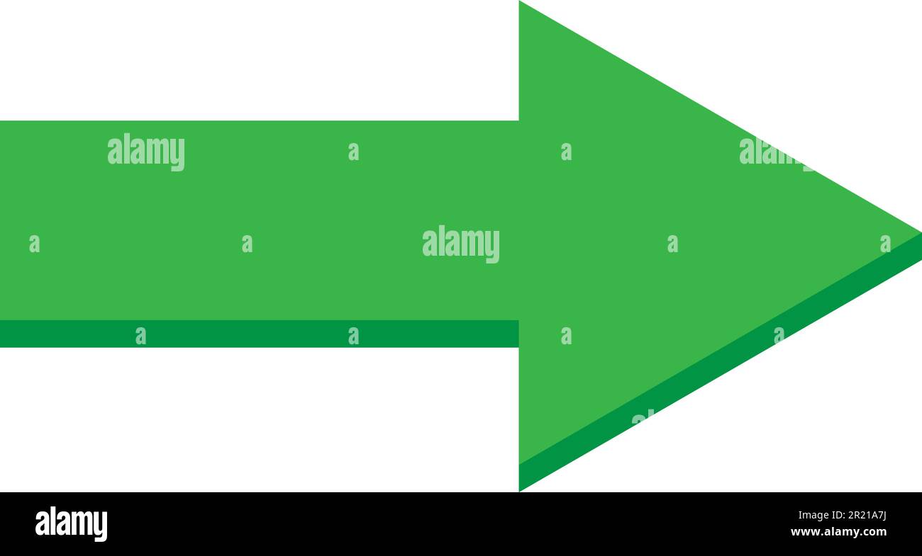 Arrow figure showing way direction symbol vector. Directional pointer ...