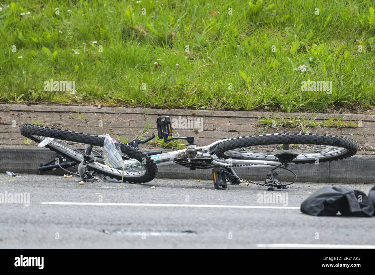 Belgrave Middleway, Birmingham, 16th May 2023 - A man has died after he was hit by a vehicle whilst crossing a major road through Birmingham city centre on Tuesday afternoon. Paramedics worked on the cyclist but he was declared dead at the scene. West Midlands Police closed both sides of Belgrave Middleway which is a 3-lane ring road through the city centre, causing traffic gridlock as officers investigate the mans death. West Midlands Police said at the time: 'We are currently dealing with a serious collision on Belgrave Middleway between the junctions of Horton Square and Haden Circus. 'The Stock Photo