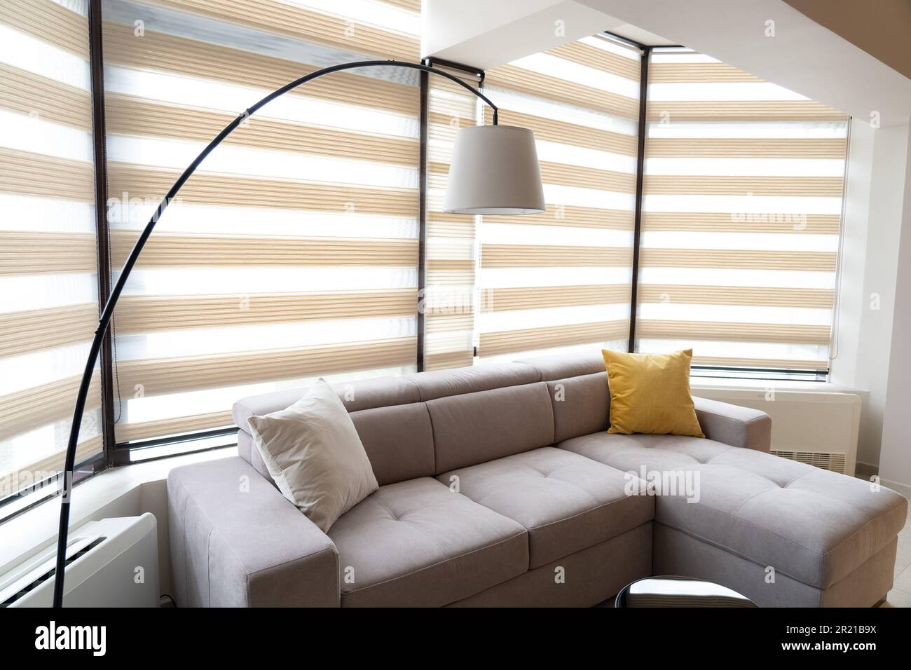 View of Stylish apartment interior. Cozy Interior Concept Stock Photo - Alamy
