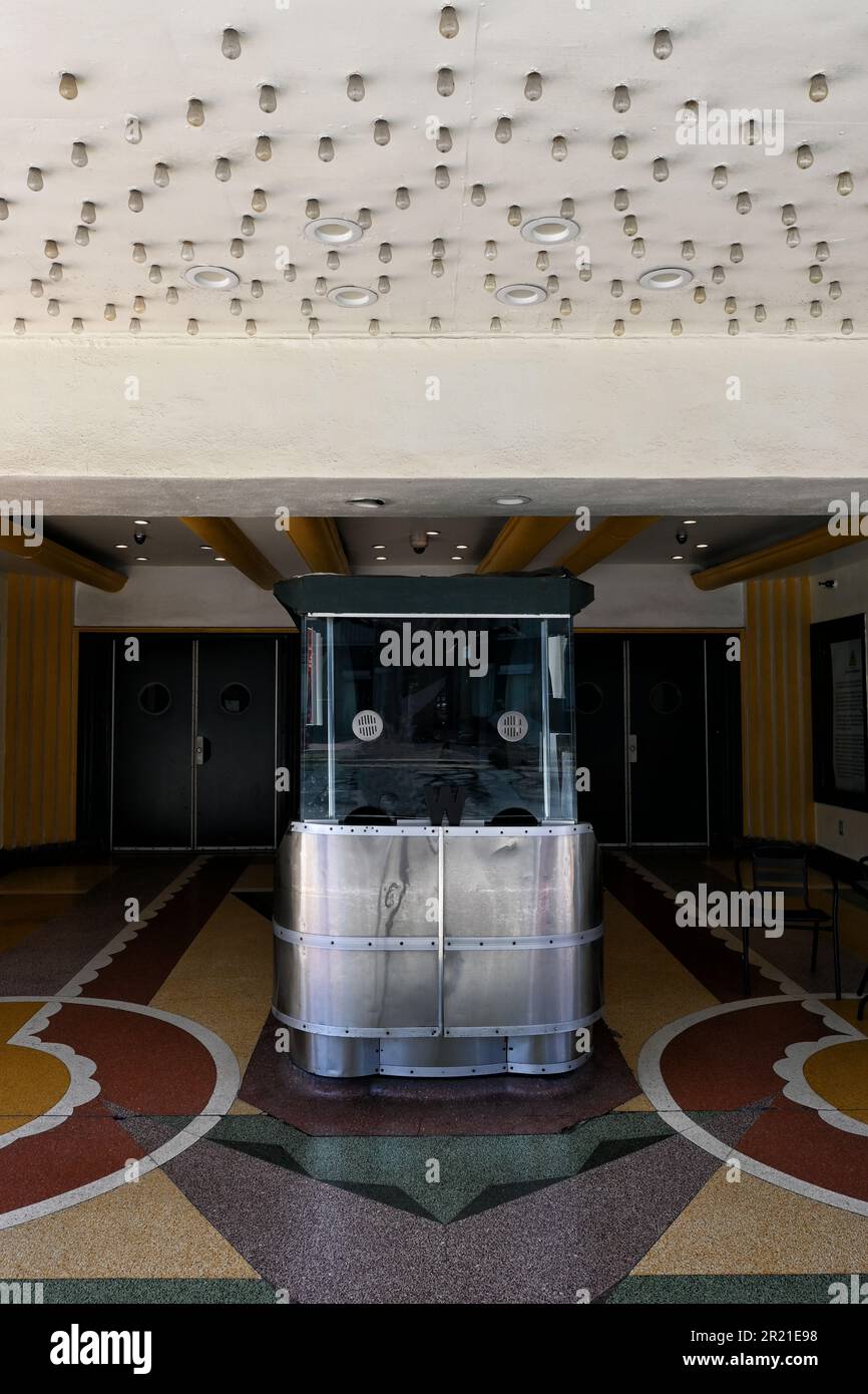 LOS ANGELES, CALIFORNIA 12 MAY 2023 Ticket booth at The El Rey