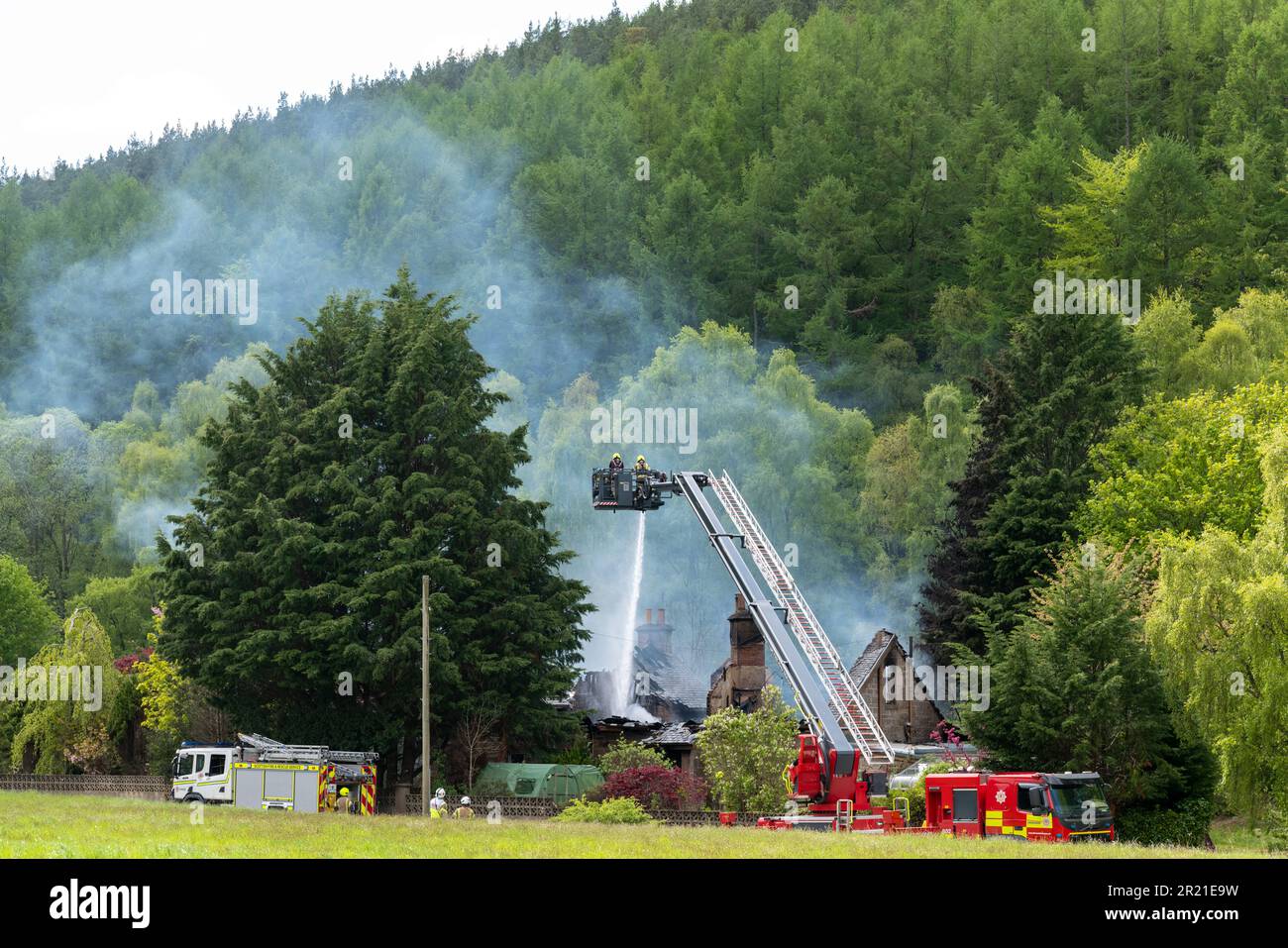 15 May 2023. Station House,Orton,Moray,Scotland. This show the SFRS