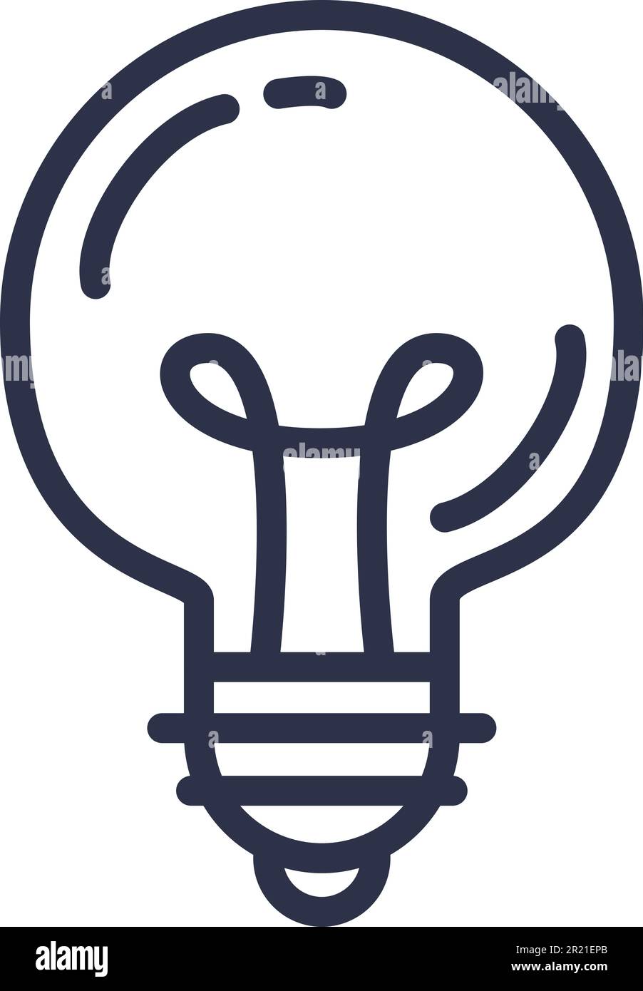 Glowing incandescent light bulb monochrome vector. Electrical lightbulb ...