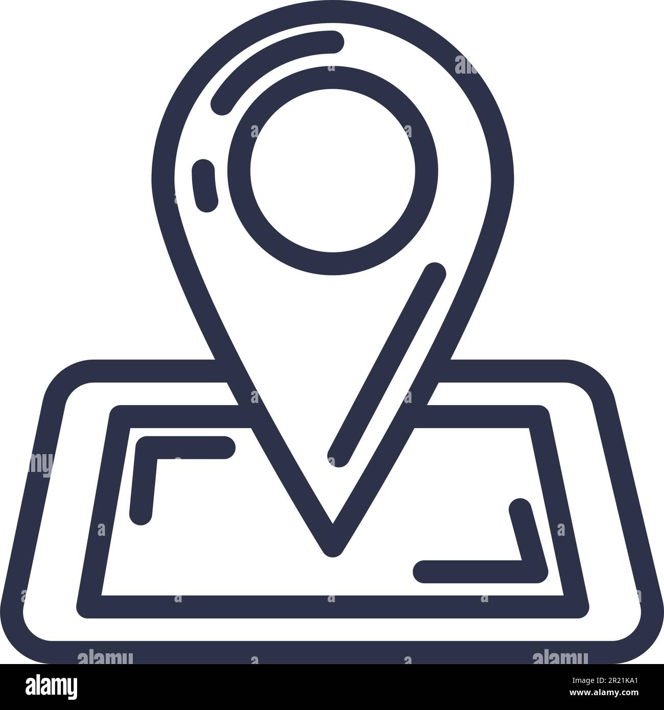 Gps location digital tablet app button icon vector. Electronic map  application symbol for showing user monument or address position. Locate  informatio Stock Vector Image & Art - Alamy