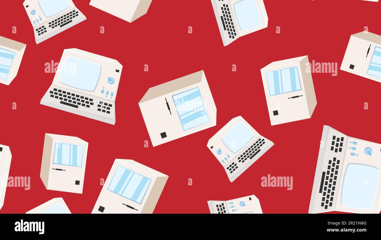90s computers Stock Vector Images - Alamy