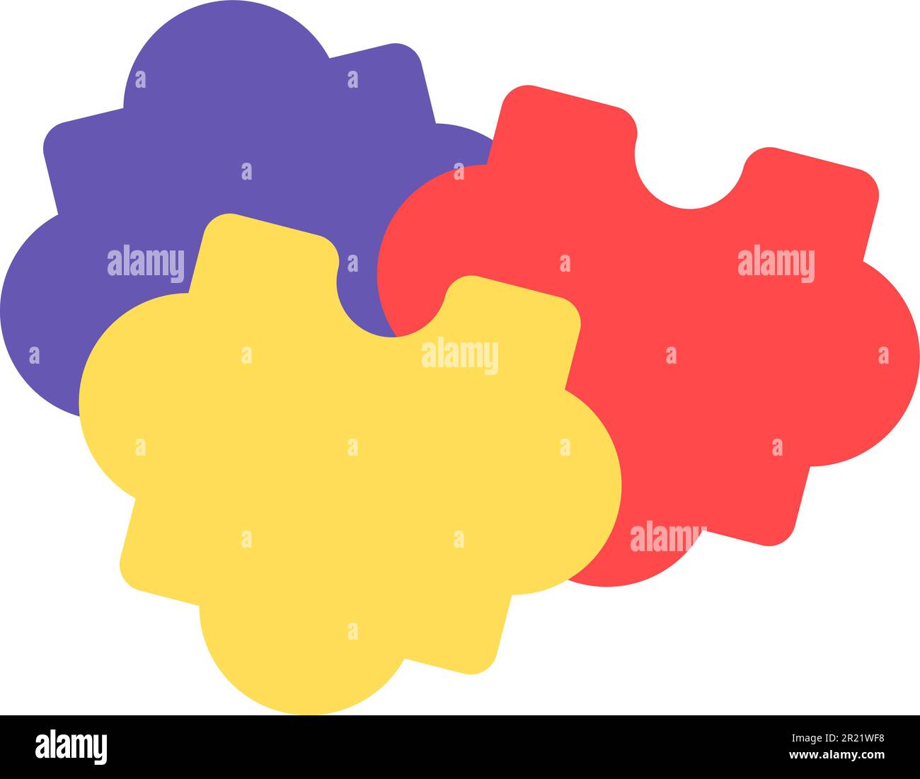 Pieces of colorful puzzle connected together. College and school ...
