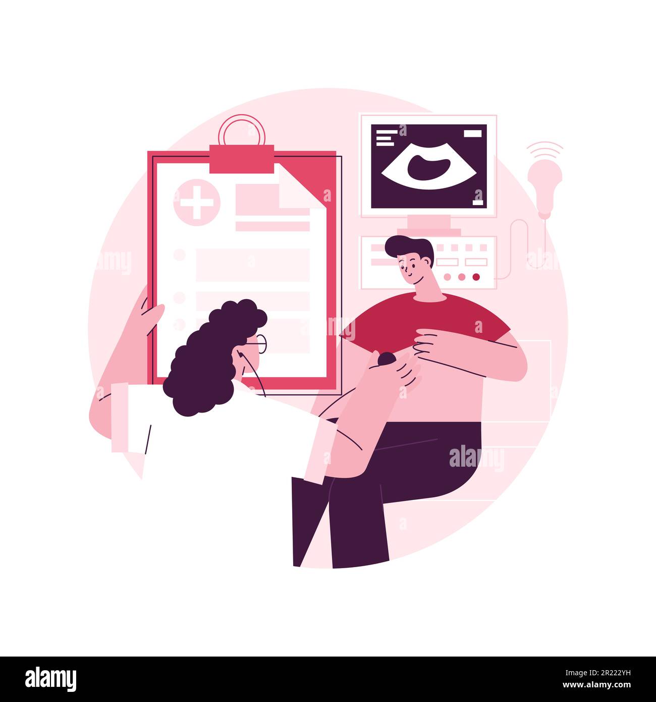 Head to toe physical examination abstract concept vector illustration