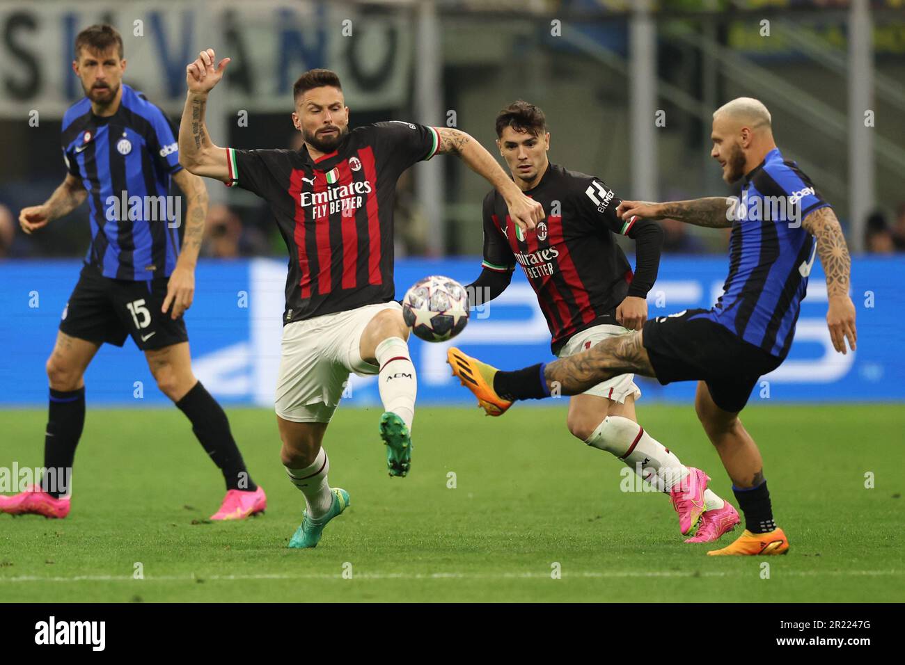 Mailand, Italy. 16th May, 2023. Soccer: Champions League, Inter Milan ...