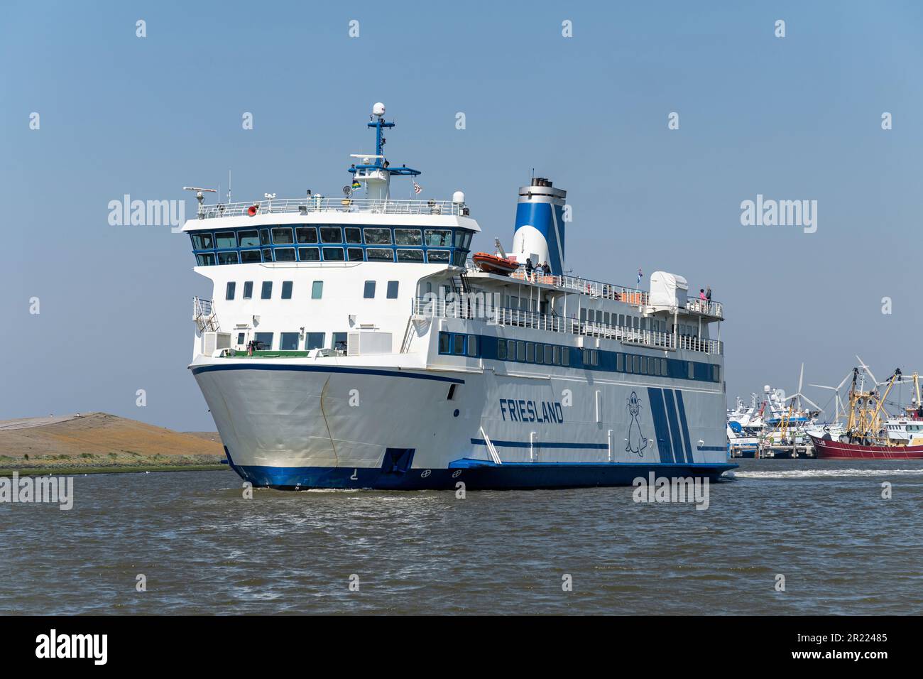 Rederij Doeksen ferry Friesland in the port of Harlingen, Netherlands