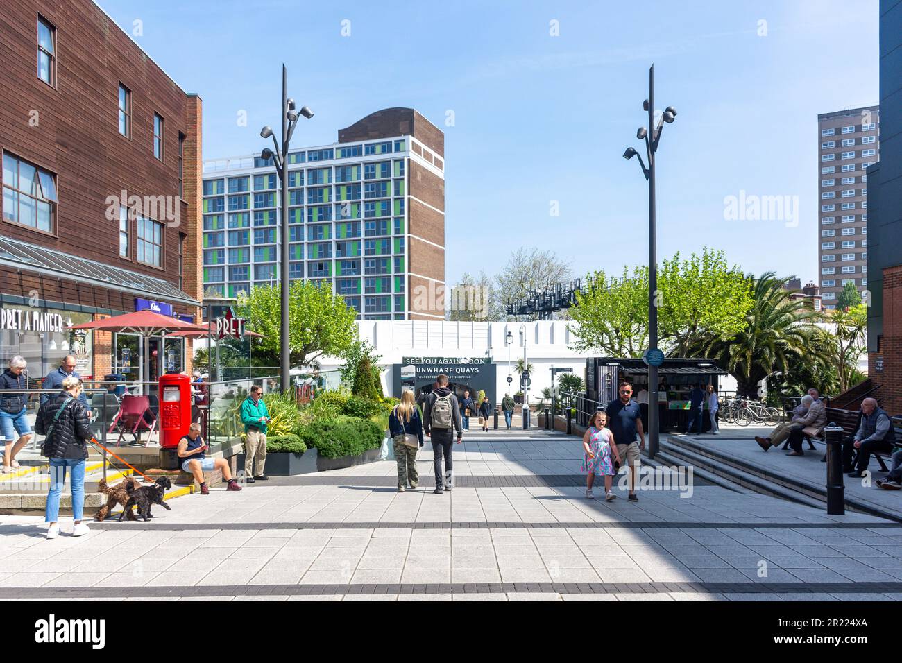 Gunwharf Road, Gunwharf Quays Outlet Village, Gunwharf, Portsmouth, Hampshire, England, United