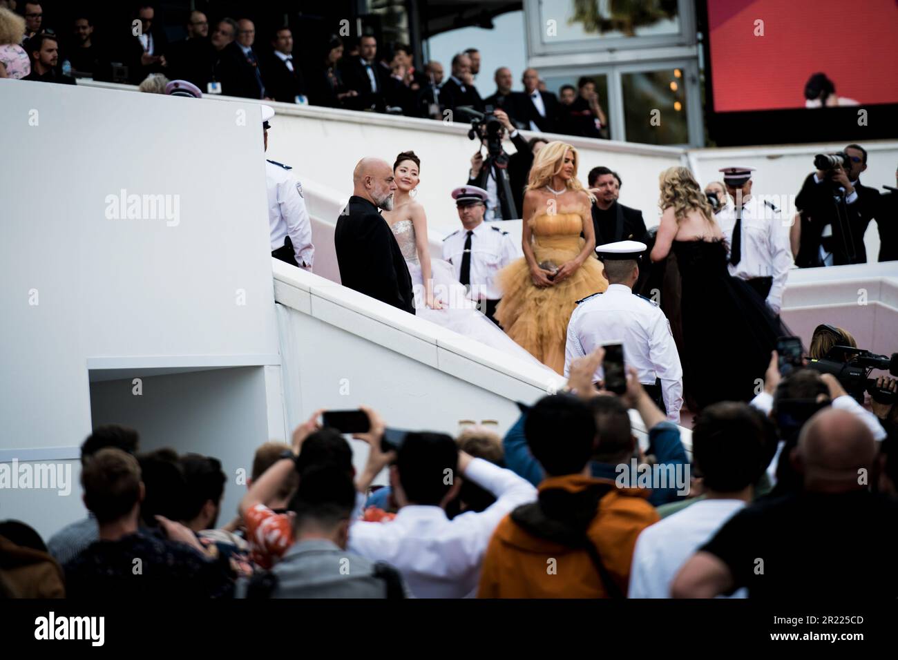 Cannes, France, 16th May 2023, attends the red carpet of Festival de Cannes Stock Photo