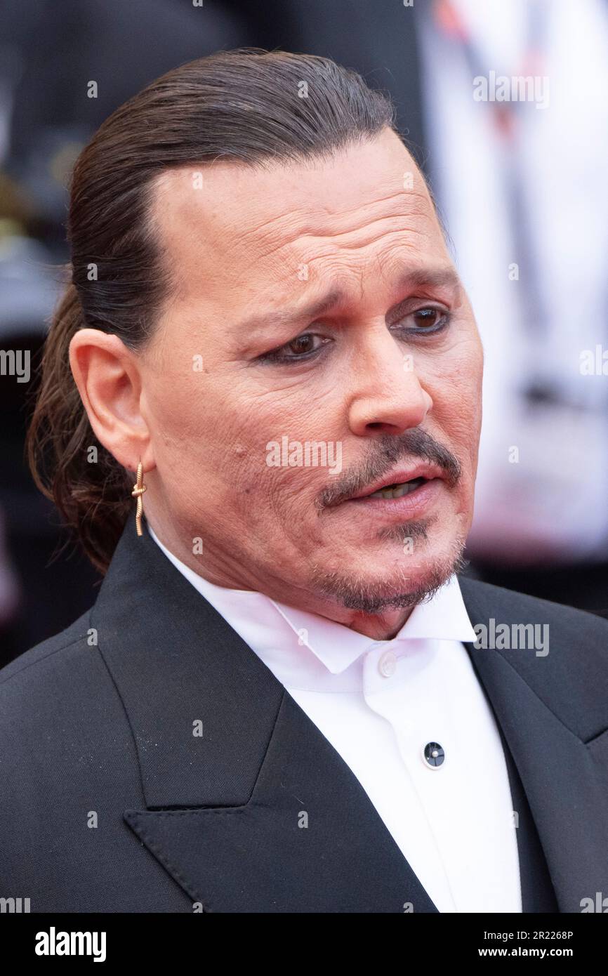 Cannes, France, May 16, 2023 - Johnny Depp attends at red carpet at the ...