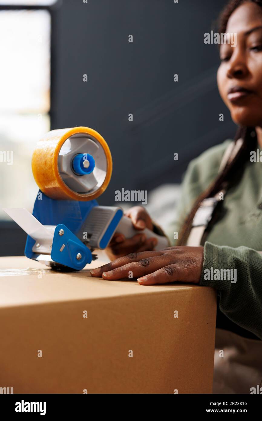 African american worker preparing hi-res stock photography and images ...