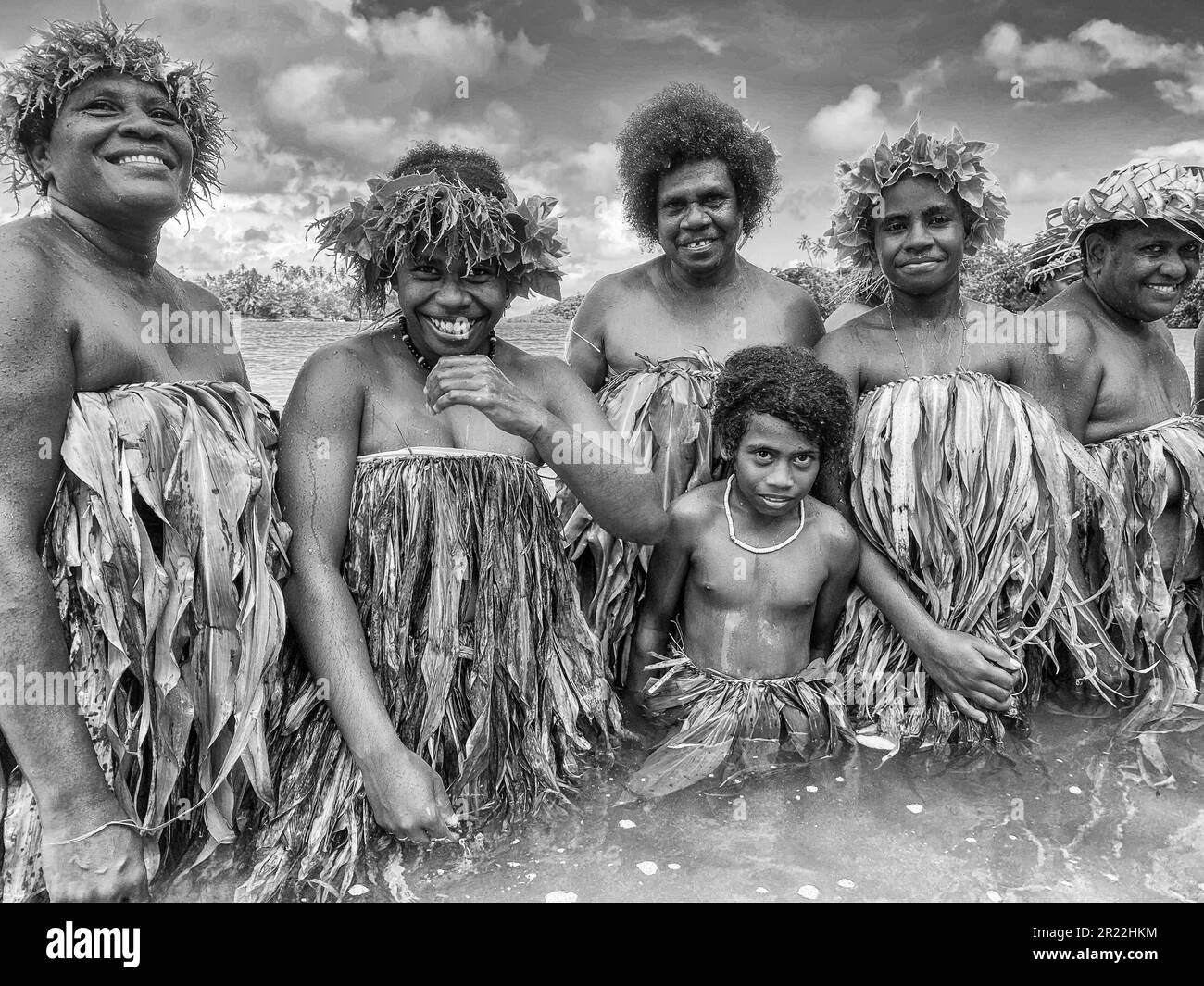 Water dancers in Vanuatu refer to a traditional form of dance and performance that takes place in or near water bodies, such as rivers, lakes, or the ocean. This unique cultural expression showcases the grace, agility, and storytelling of the performers as they move in sync with the rhythm of the water. Water dancers skillfully manipulate their bodies, creating fluid movements that mimic the flow and energy of the surrounding water. They often wear vibrant costumes and adornments, adding visual splendor to their captivating performances. Stock Photo