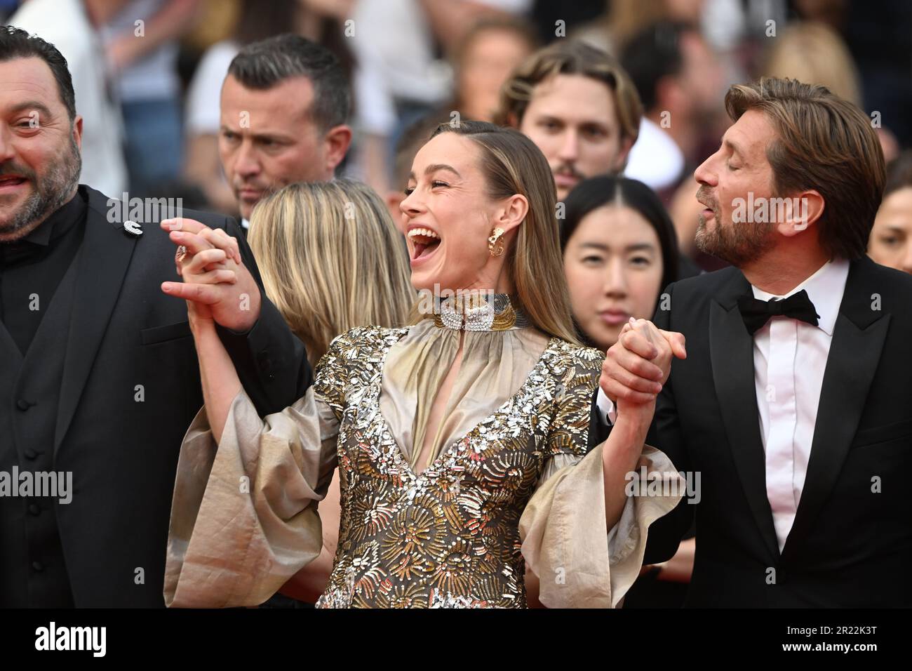 Cannes, France. 16th May, 2023. Bree Larson attends the 'Jeanne du Barry' Screening & opening ceremony red carpet at the 76th annual Cannes film festival at Palais des Festivals on May 16, 2023 in Cannes, France. Credit: Sipa USA/Alamy Live News Stock Photo