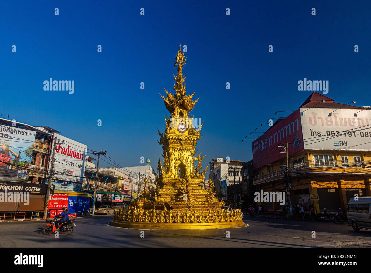 Clock tower in city chiang hi-res stock photography and images - Alamy
