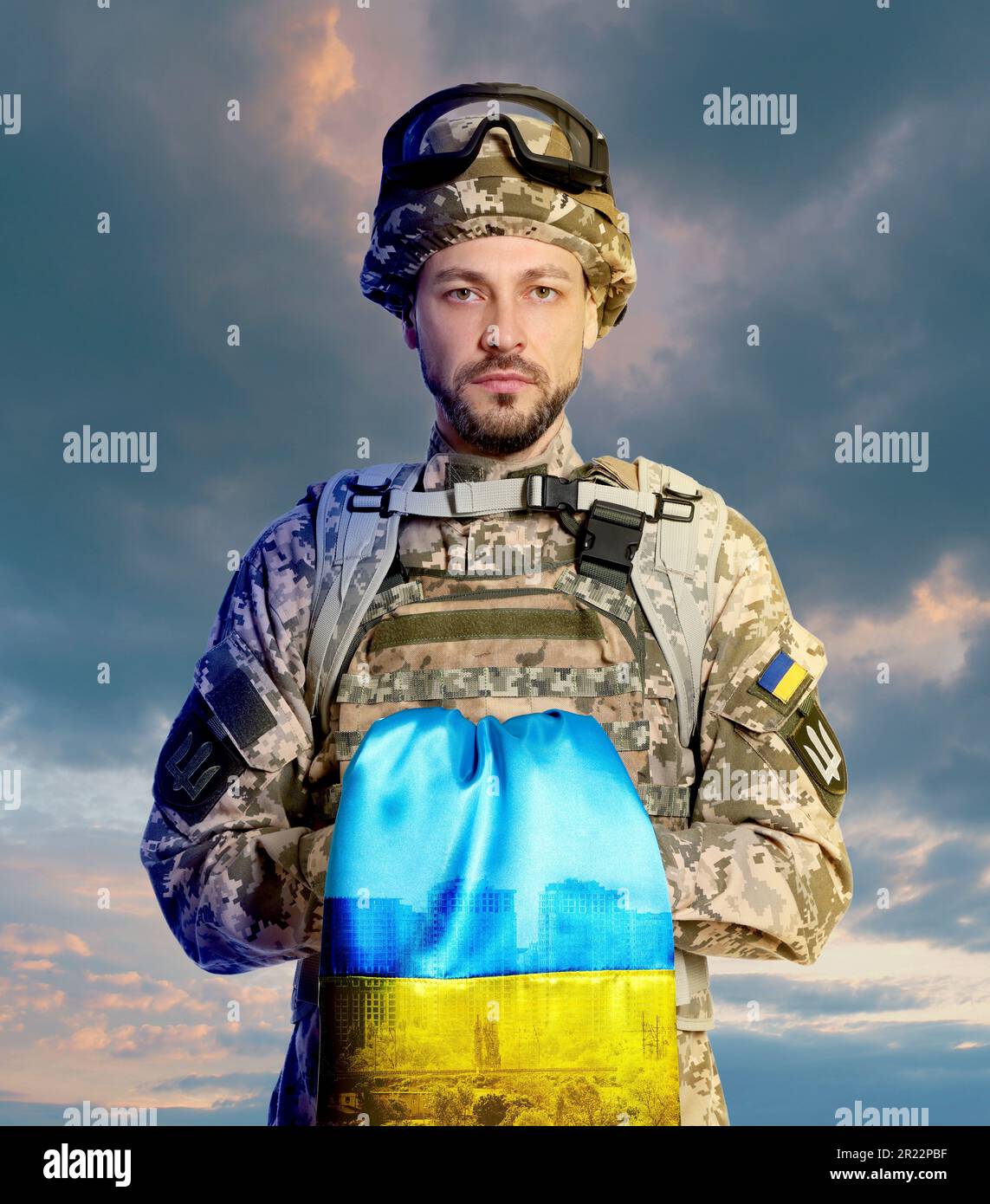 Protect ukrainian sky flag hi-res stock photography and images - Alamy