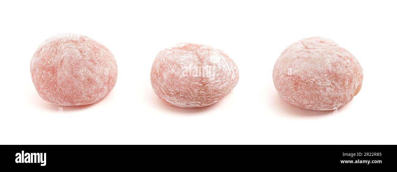 Passion Fruit Boba Mochi Isolated on a White Background Stock Photo Alamy