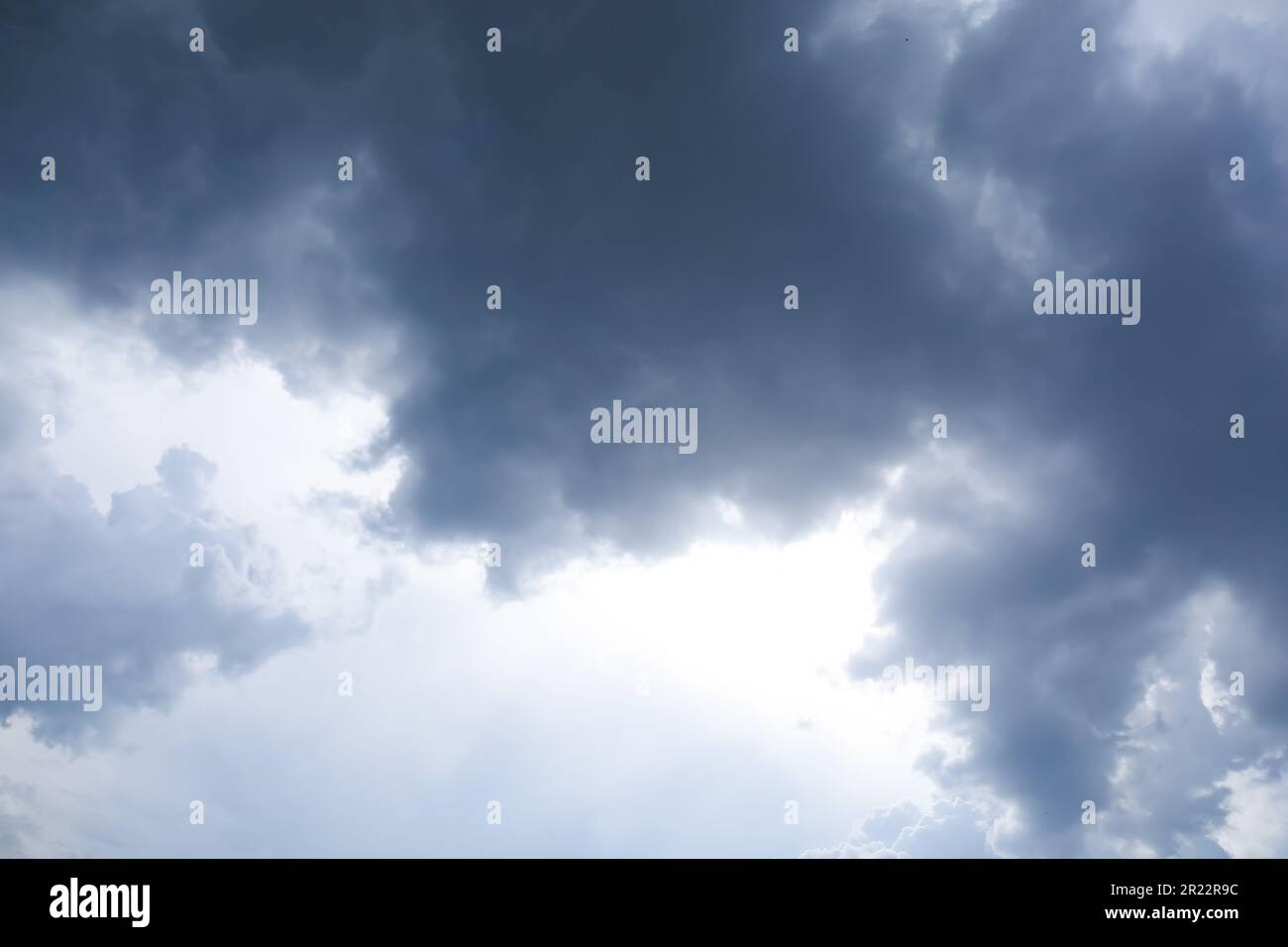 Dark gloomy clouds on sky as background Stock Photo - Alamy