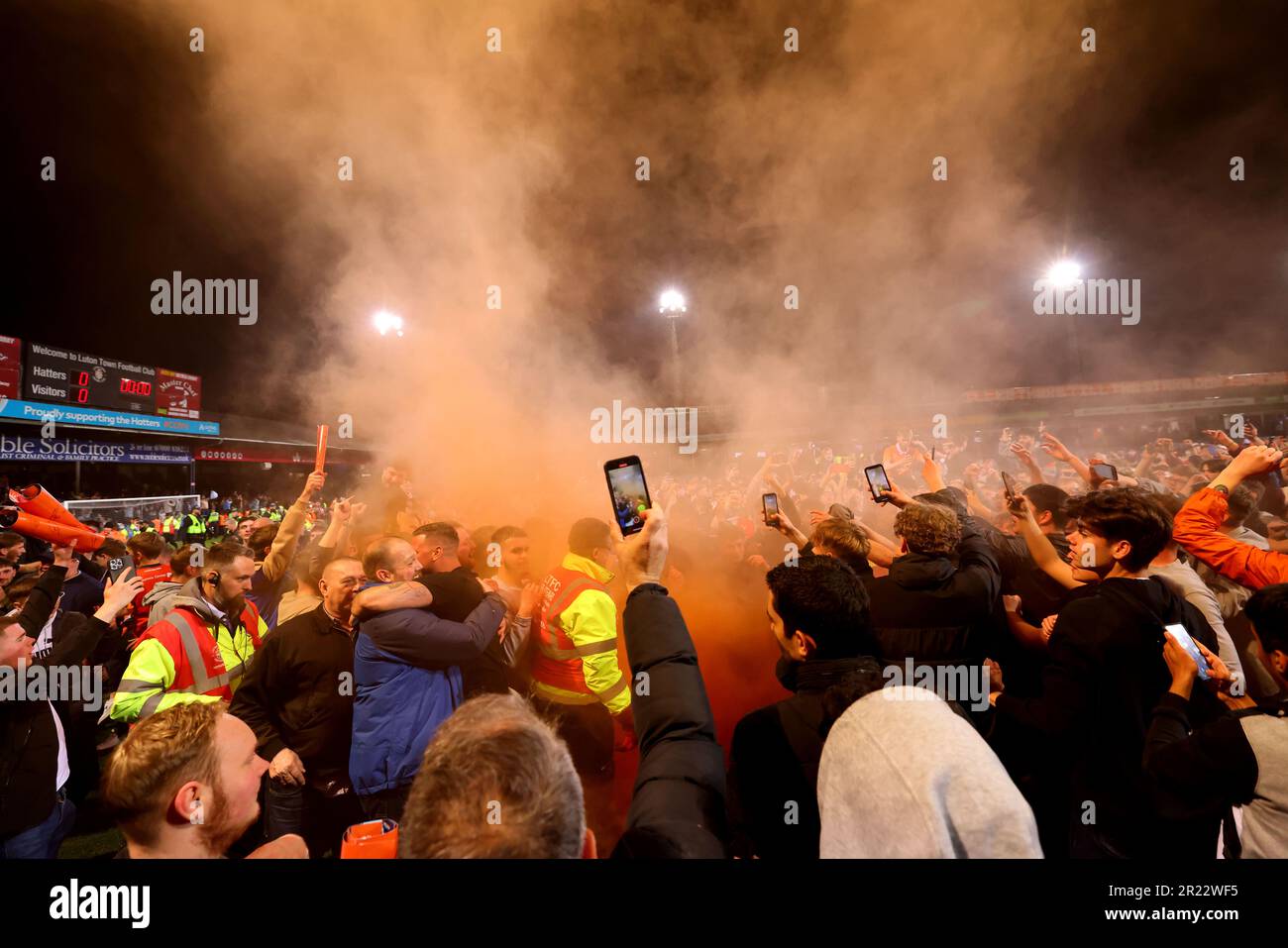 Sampdoria fans set off fireworks in huge celebrations after