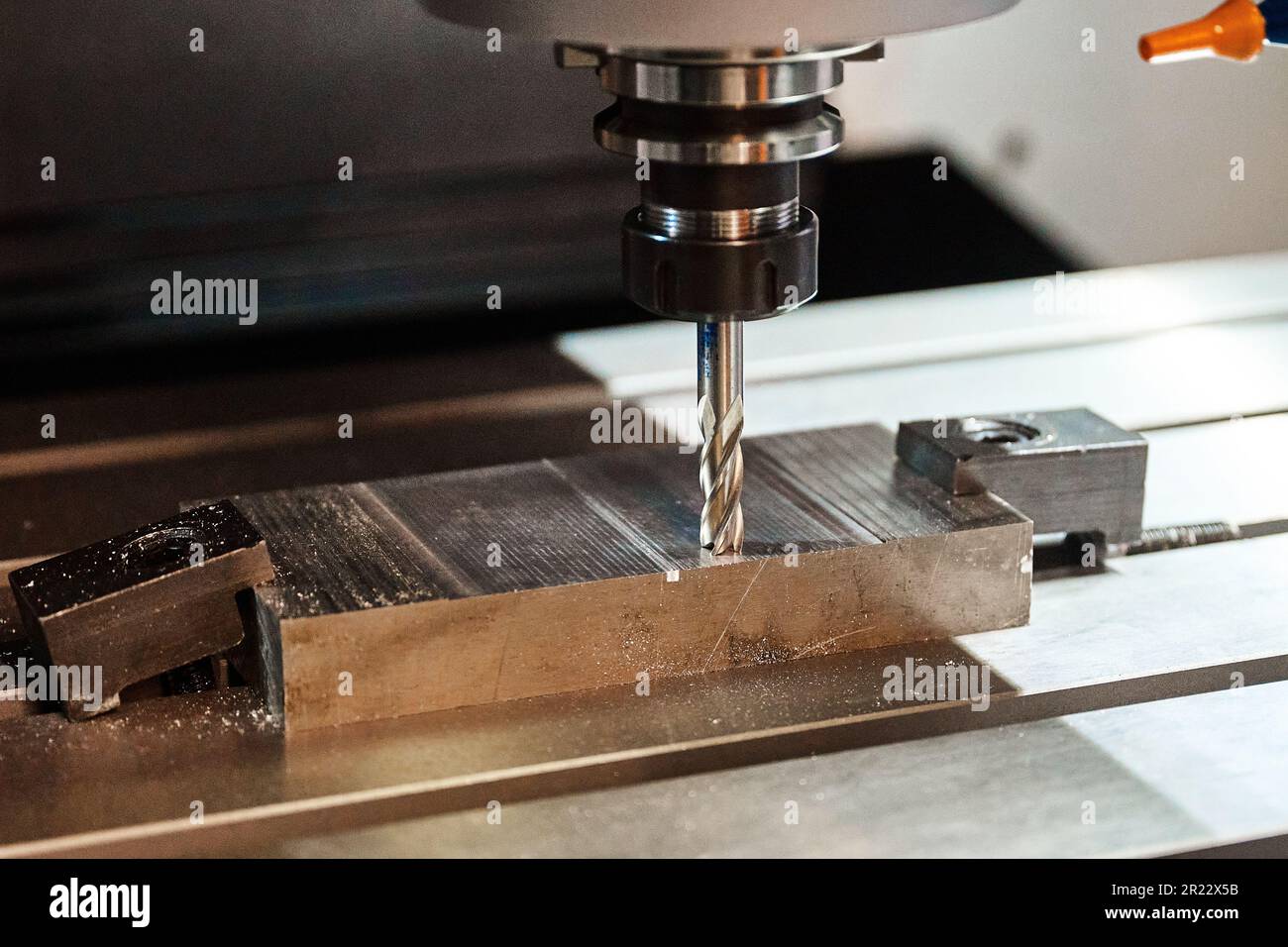 The process of milling turningmilling machine Stock Photo Alamy