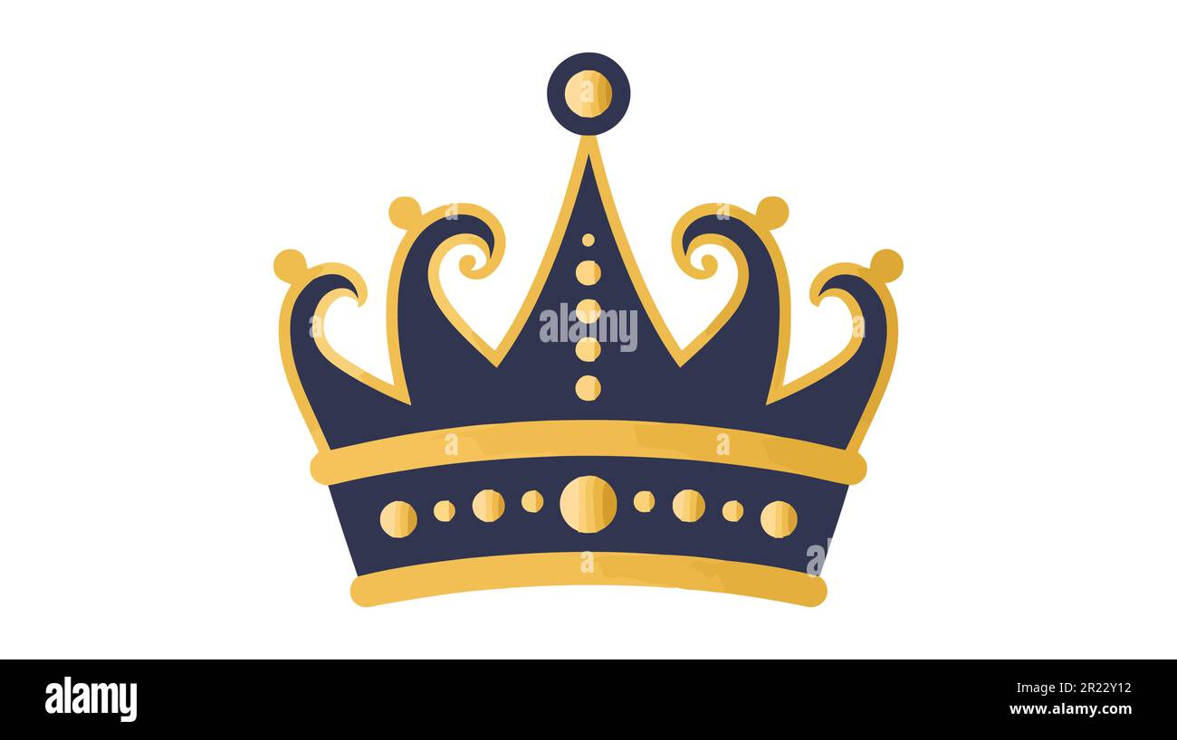 Crown Icon in trendy flat style isolated on white background. Vector ...