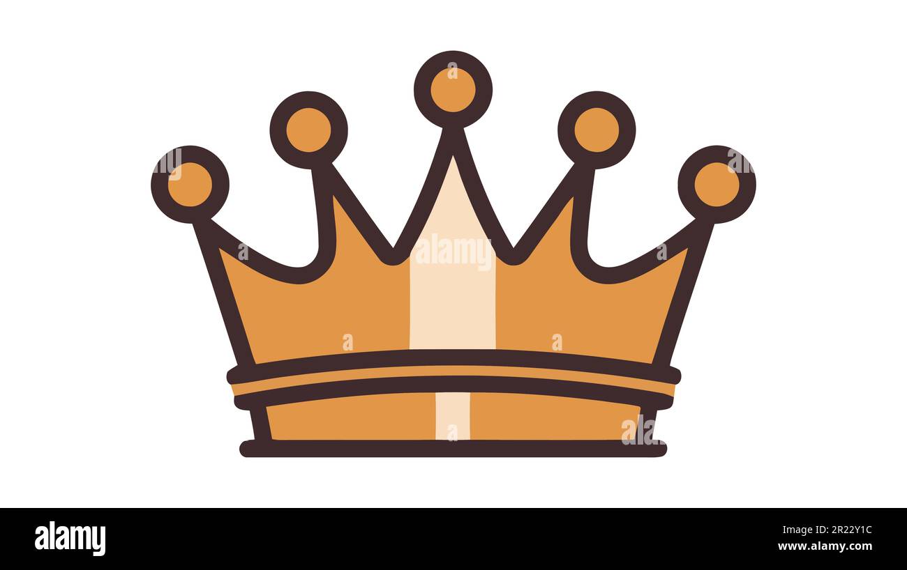 Crown Icon in trendy flat style isolated on white background. Vector ...