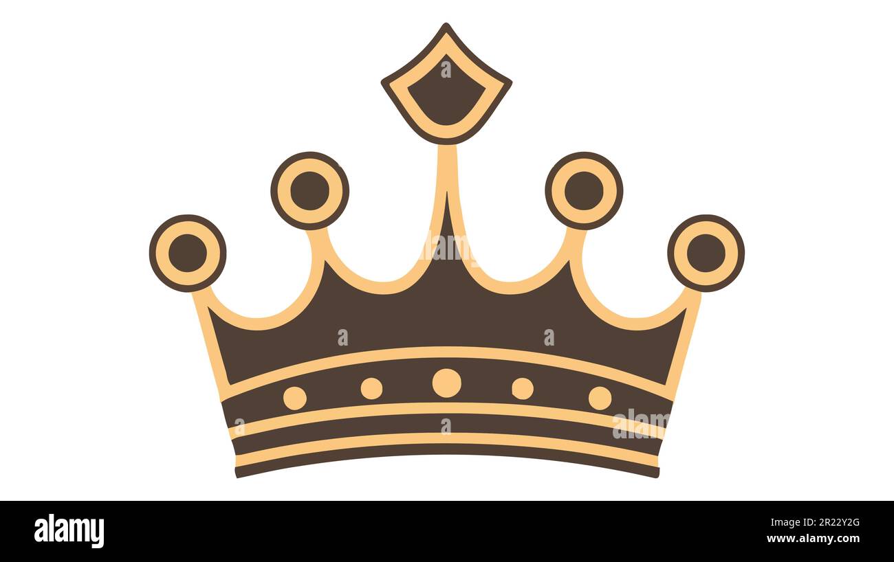 Crown Icon in trendy flat style isolated on white background. Vector ...