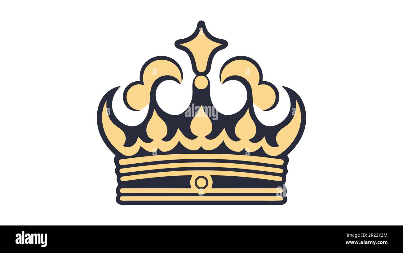 Crown Icon in trendy flat style isolated on white background. Vector ...