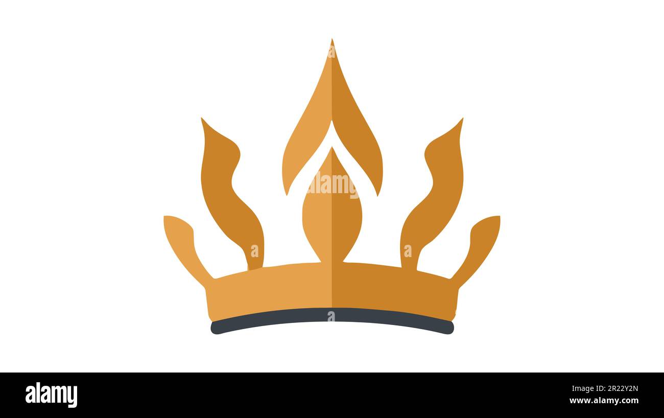 Crown Icon in trendy flat style isolated on white background. Vector ...