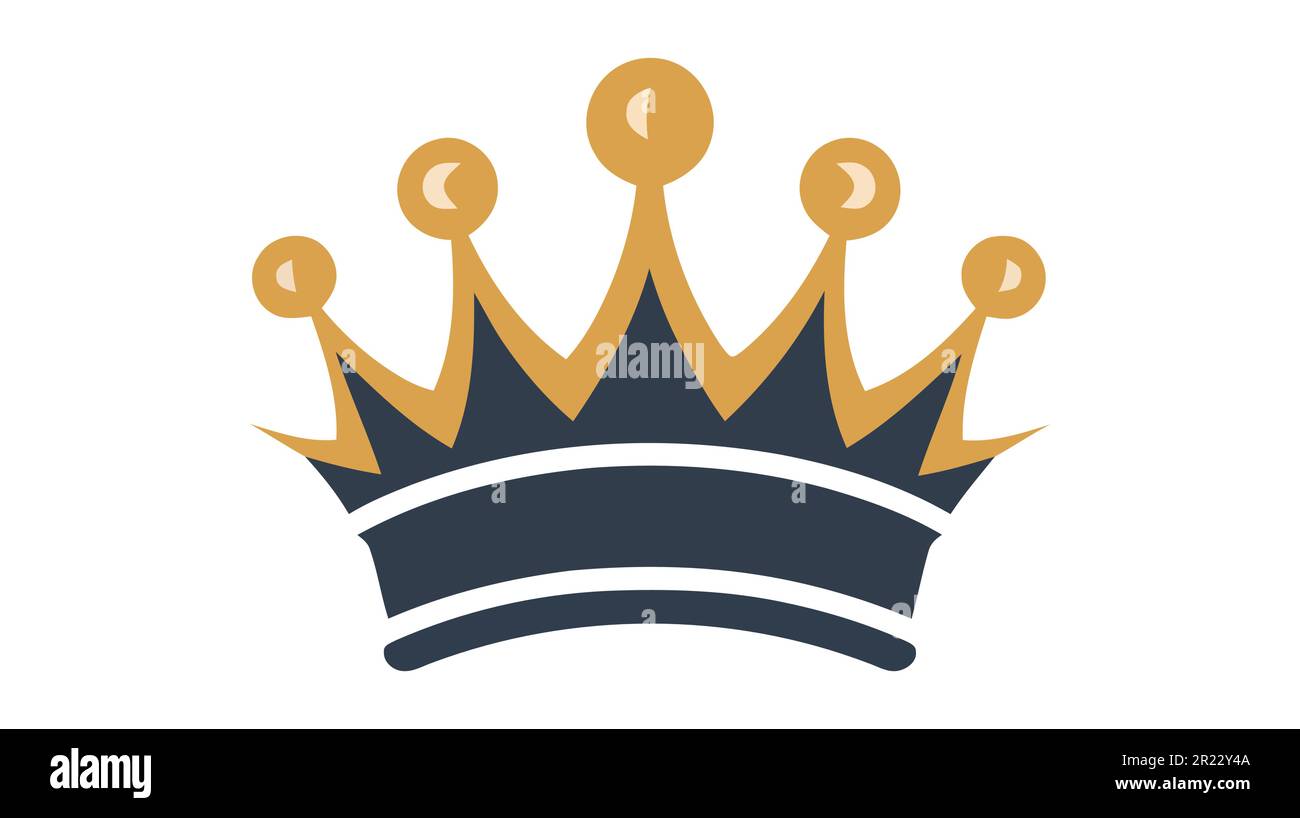 Crown Icon in trendy flat style isolated on white background. Vector ...