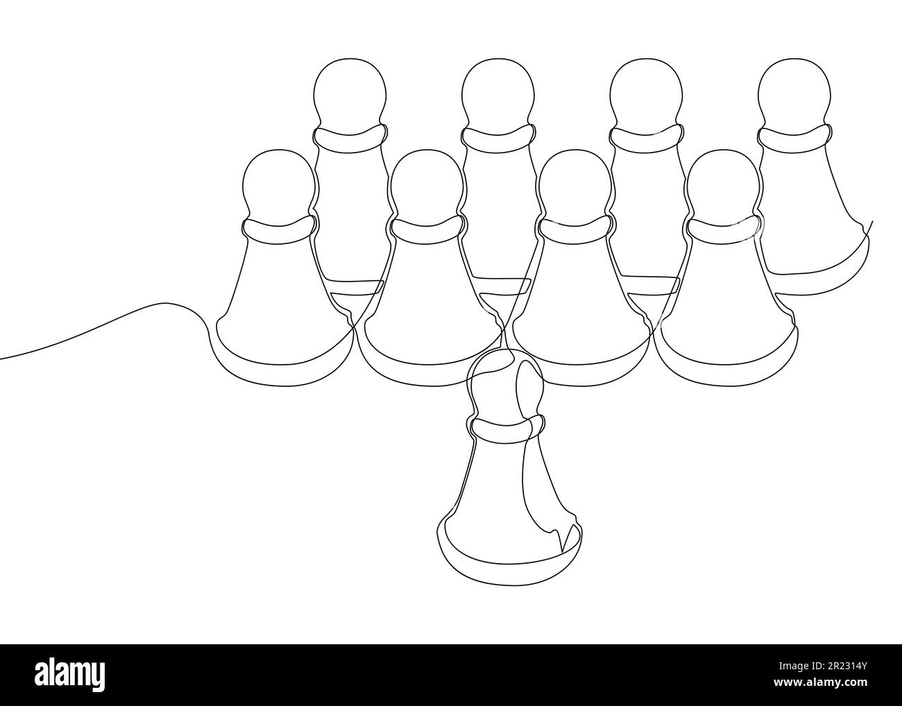 Chess pieces sketch hi-res stock photography and images - Alamy