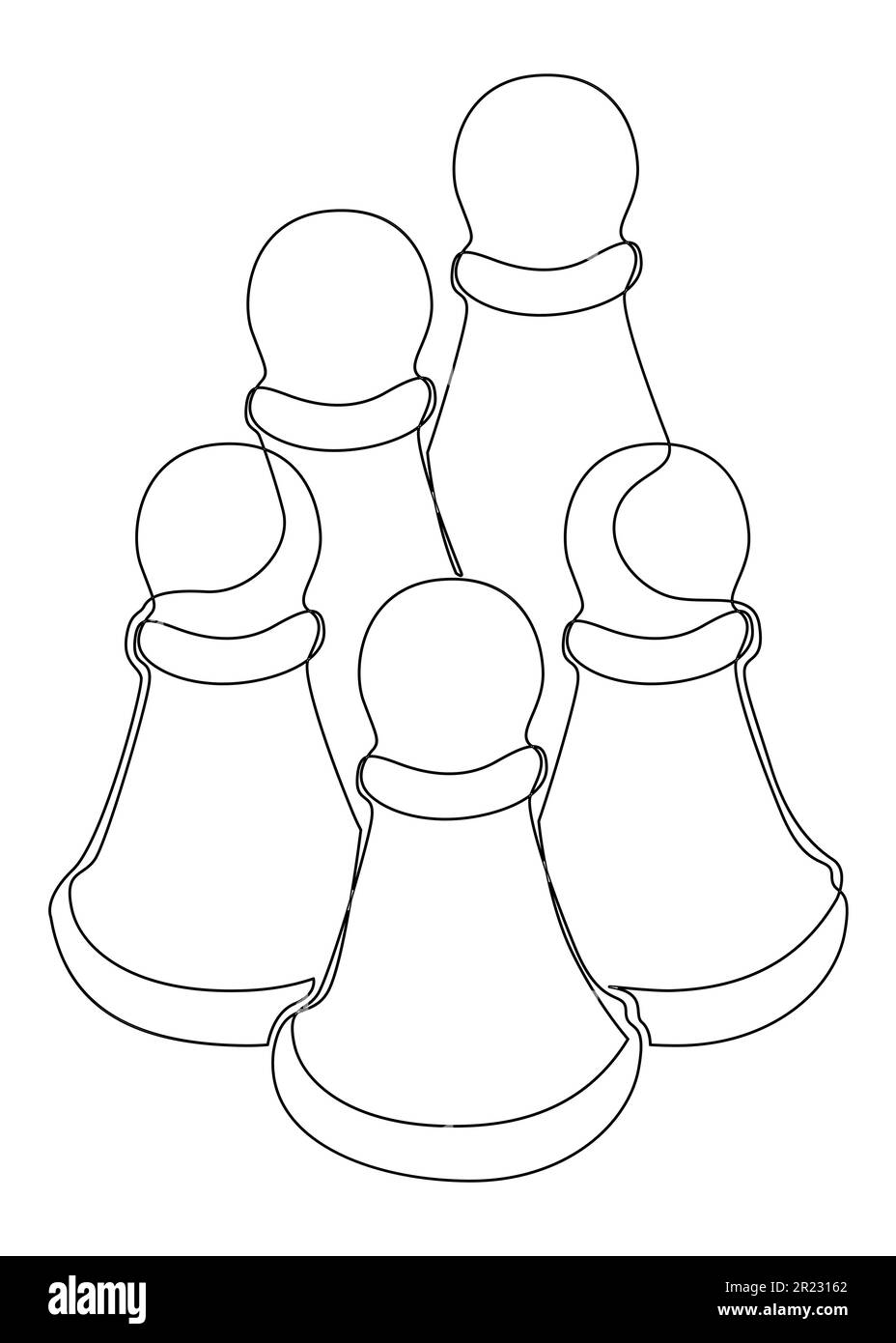 Pawn Cute Chess Piece Coloring Pages - Free Printable Coloring Pages