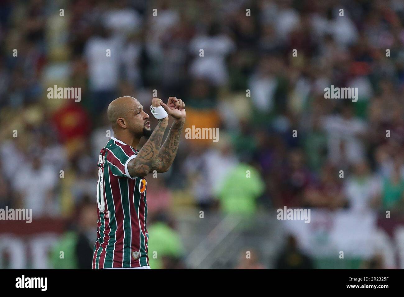 Rio De Janeiro, Brazil. 16th May, 2023. Maracana Stadium Felipe Melo of Fluminense, leaves the pitch after being expelled for fouling Gabriel Barbosa of Flamengo, during the match between Fluminense and Flamengo, for the round of 16 of the Copa do Brasil 2023, at Estadio do Maracana, this Tuesday 16. 30761 (Daniel Castelo Branco/SPP) Credit: SPP Sport Press Photo. /Alamy Live News Stock Photo