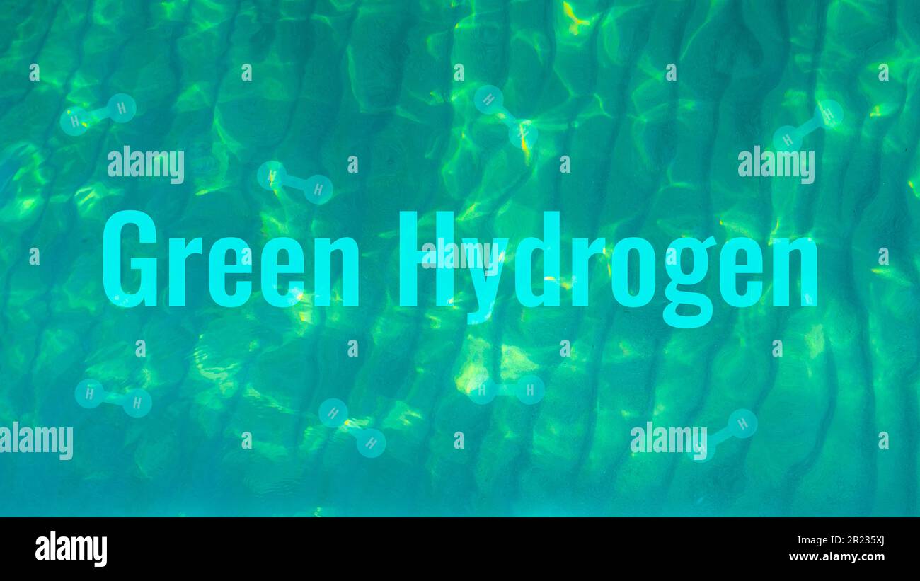 Green hydrogen concept. Hydrogen economy. Hydrogen fuel. Sustainable