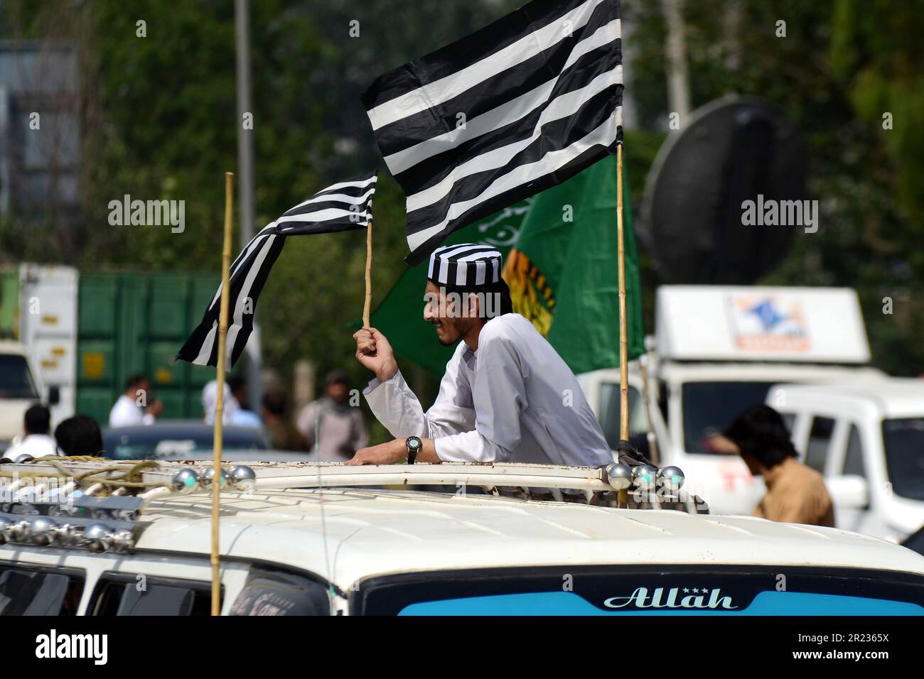 Supporters of the youth wing of the Pakistani religious party  Jamat-e-Islami rally to support Faisal Shahzad, the suspect accused of the  failed Times Square car bombing, in Karachi, Pakistan on Thursday, May