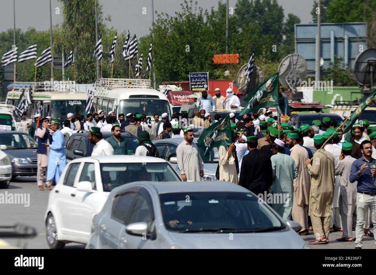 Supporters of the youth wing of the Pakistani religious party  Jamat-e-Islami rally to support Faisal Shahzad, the suspect accused of the  failed Times Square car bombing, in Karachi, Pakistan on Thursday, May