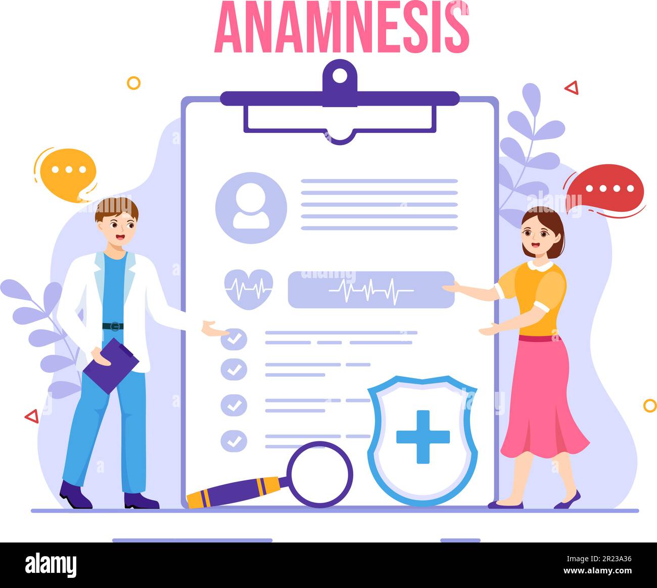 Anamnesia Anamnesis System Vector Illustration for Information About the Disease ...