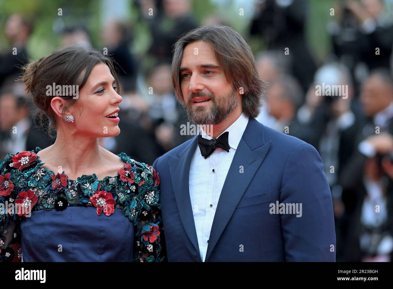 Cannes, France. 16th May, 2023. Dimitri Rassam and Charlotte Casiraghi ...