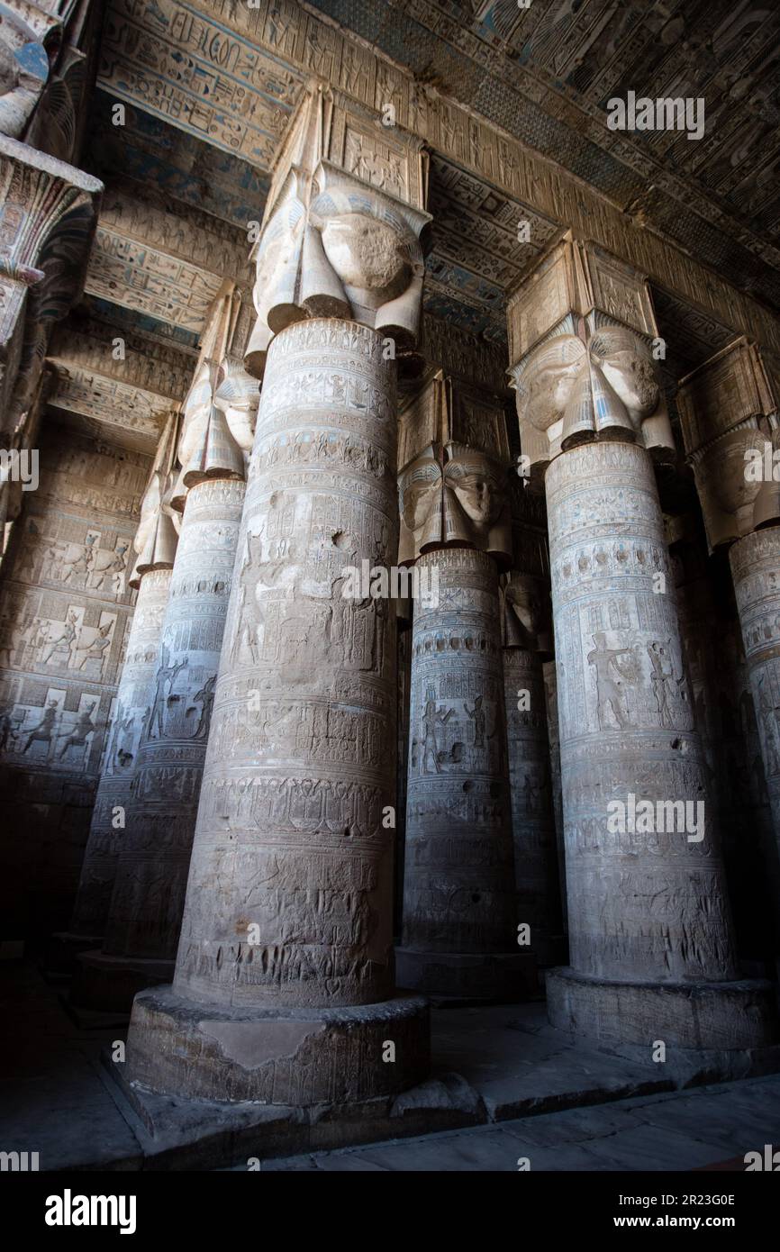 Dendera Temple in Egypt Stock Photo